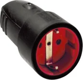Gniazdka elektryczne - Bachmann BACHMANN wtyczka gumowa żeńska czarna, wtyczka gumowa czarna do montażu - miniaturka - grafika 1