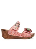 Klapki i japonki damskie - Laura Vita Klapki Dino 31 Czerwony - miniaturka - grafika 1