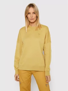 Bluzy damskie - Adidas Bluza Treofil HE4748 Żółty Regular Fit - grafika 1