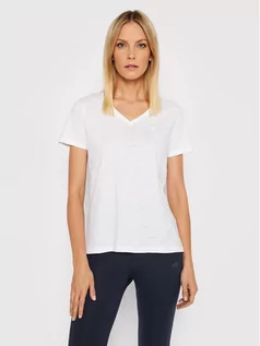 Koszulki sportowe damskie - 4F T-Shirt NOSH4-TSD352 Biały Oversize - grafika 1