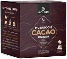 Mushroom Cacao - kakao z dodatkiem ekstraktu z orzecha kokosowego i owocników reishi + magnez (Mushroom Cacao Elixir Blend) - Witaminy i minerały Mushroom Cacao - kakao z dodatkiem ekstraktu z orzecha kokosowego i owocników reishi + magnez (Mushroom Cacao Elixir Blend) - Witaminy i minerały - miniaturka - grafika 1
