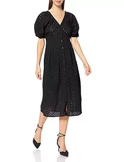 Sukienki - Sisley Sukienka damska, czarny 100, 40 - grafika 1