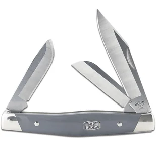 Buck Stockman®, Szary/Niklowane Srebro BU-0301GYS2 - Scyzoryki - miniaturka - grafika 1