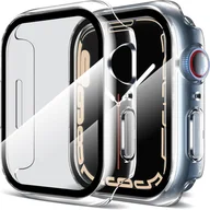 Akcesoria do smartwatchy - ETUI OCHRONNE NA ZEGAREK APPLE WATCH SERIES 7 41mm BEZBARWNE 2 SZTUKI - miniaturka - grafika 1