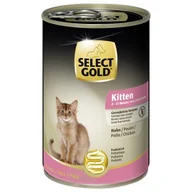 Mokra karma dla kotów - SELECT GOLD Kitten Kurczak 12x400 g - miniaturka - grafika 1