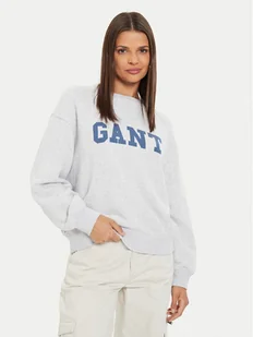 Gant Bluza Graphic 4200488 Szary Regular Fit - Bluzy damskie - miniaturka - grafika 1