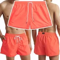 Kąpielówki męskie - Kąpielówki Męskie Neonowe Szorty Plażowe Kąpielowe Spodenki ATLANTIC - L - miniaturka - grafika 1