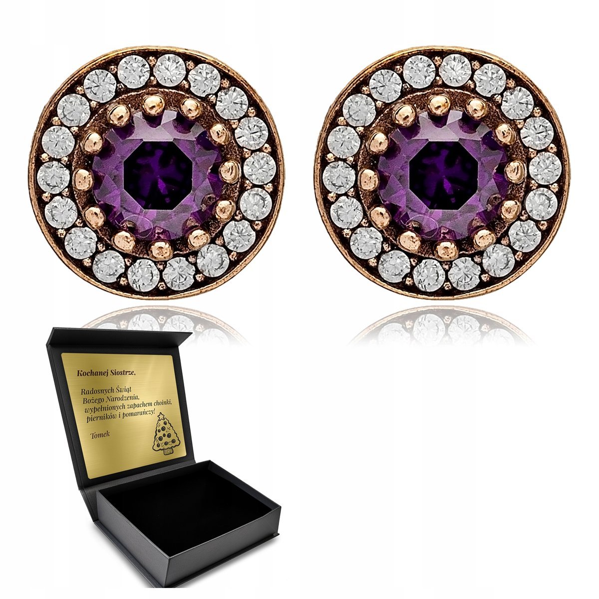 Kolczyki Srebrne Okrągłe Rękodzieło Przepiękne Urzekające + Pudełko Grawer