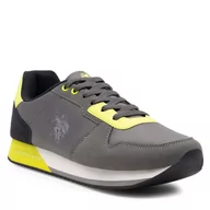 Sneakersy męskie - Sneakersy U.S. Polo Assn. NOBIL011M/CNH1 Szary - miniaturka - grafika 1