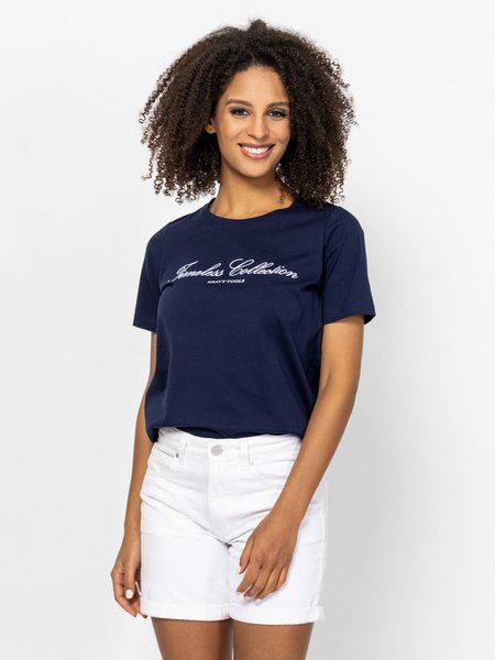 T-SHIRT DAMSKI HEAVY TOOLS MERULIS NAVY-XL