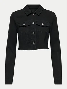 ONLY Kurtka jeansowa Woder 15256098 Czarny Regular Fit - Kurtki damskie - miniaturka - grafika 1