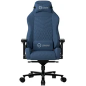 Fotele gamingowe - Lorgar Ace 422, Gaming chair, Anti-stain durable fabric, 1.8 mm metal frame, multiblock mechanism, 4D armrests, 5 Star aluminium base, Class-4 gas lift, 75mm PU casters, Blue - miniaturka - grafika 1