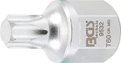 Klucze i nasadki - BGS 9532 | wkładka do paska klinowego wielorowkowego | 12,5 mm (1/2"), sześciokąt zewnętrzny SW 22 mm | profil T (do Torx) T60 - miniaturka - grafika 1