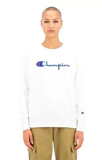 Bluzy damskie - Champion, Bluza damska, Reverse Weave Sweatshirt - 113795-WW001, rozmiar S, biały - grafika 1