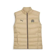 Kurtki i kamizelki sportowe męskie - Męski bezrękawnik puchowy Olympique de Marseille Casuals PUMA - miniaturka - grafika 1