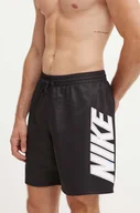 Stroje kąpielowe - Nike szorty kąpielowe Big Block kolor czarny NESSE521 - miniaturka - grafika 1