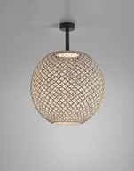 Lampy ogrodowe - Lampy Bover Brązowa, kulista lampa sufitowa Nans Sphere PF/60 Outdoor - miniaturka - grafika 1
