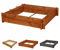 Szklarnie ogrodowe - Drewniana grządka podwyższona donica ogrodowa na warzywa warzywnik 100x100 / Wamar-Sosenka - miniaturka - grafika 1