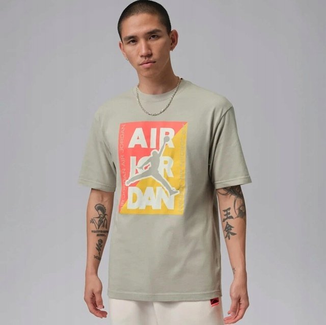 T-shirt męski okrągły dekolt Jordan rozmiar M