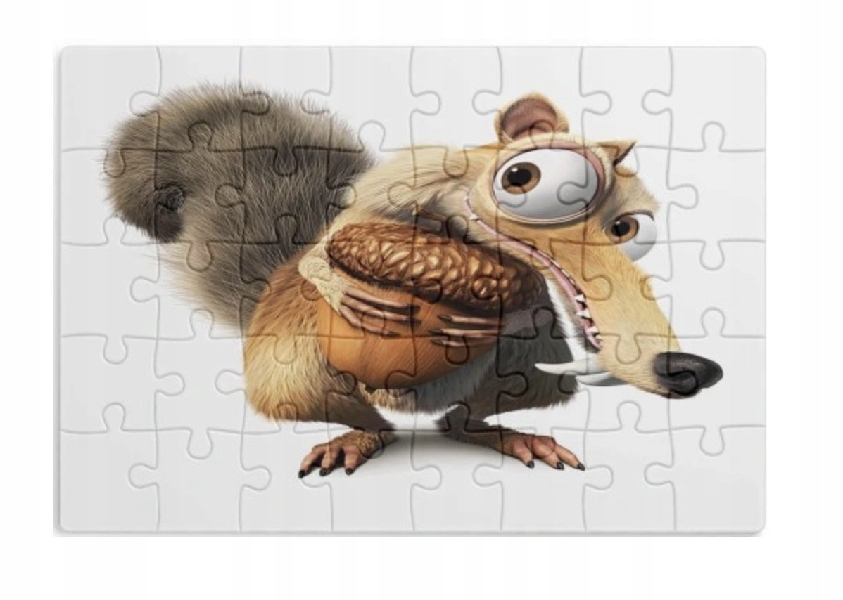 PUZZLE EPOKA LODOWCOWA SID MAMUTY A3 252 el z Nadrukiem + IMIĘ #93