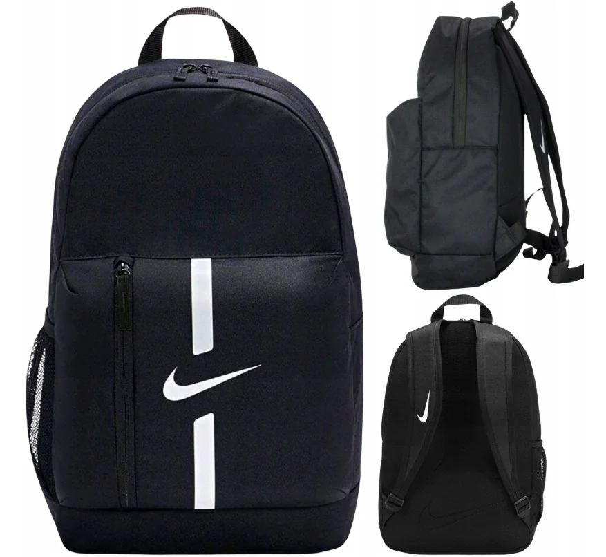 PLECAK NIKE DO SZKOŁY DUŻY CZARNY DODATKOWE KIESZENIE NA AKCESORIA SPORTOWY