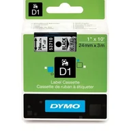 Dodatki do drukarek i skanerów - DYMO RHINO Taśma D1 53710 24mm x 7m - przezroczysta/czarny nadruk S0720920 - miniaturka - grafika 1
