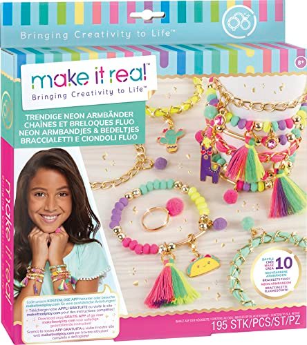 Make It Real - Fluo Chain And Charms - Produkcja biżuterii dziecięcej - Od 8 lat - Lansay