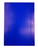 Teczki i skoroszyty - Teczka lakierowana z gumką A4 Granatowa - miniaturka - grafika 1