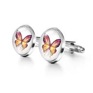 Spinki do mankietów i krawatów - Motyl - spinki do mankietów - miniaturka - grafika 1