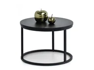 Ławy i stoliki kawowe - OKRĄGŁY STOLIK NERO S CZARNY - NOGA CZARNY - miniaturka - grafika 1