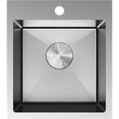 Zlewozmywaki - Mexen Solix zlewozmywak stalowy 1-komorowy 400 x 450 mm, inox - 6401401000-01 - miniaturka - grafika 1