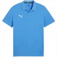 Koszulki męskie - Koszulka męska Puma Team Goal Casuals Polo niebieska 658605 02 2XL - miniaturka - grafika 1