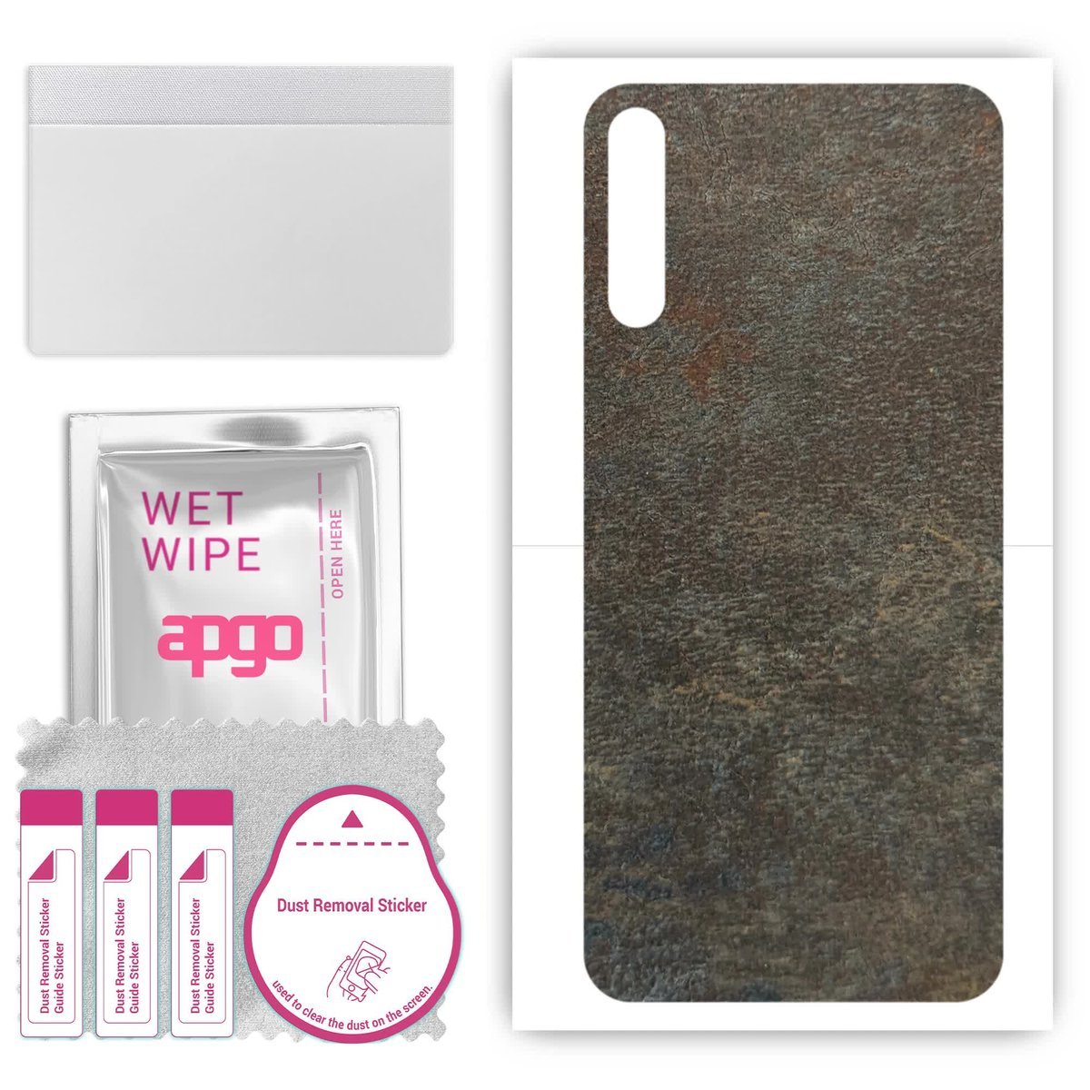 Folia naklejka skórka strukturalna na TYŁ do Tecno Phantom 9 - Kamień Księżycowy - apgo SKINS