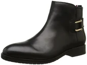 Kozaki damskie - Tommy Hilfiger Damskie kozaki B1285erry 17a z krótką cholewką, czarny - czarny (Black 990) - 37 eu - miniaturka - grafika 1