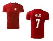 Koszulki sportowe męskie - Treningowa Koszulka POLSKA MILIK 7 - miniaturka - grafika 1