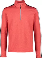 Swetry męskie - C.P.M. C.P.M. Męski sweter z polaru Superlight Softtech Czerwony 31cf 54 39L2577 - miniaturka - grafika 1