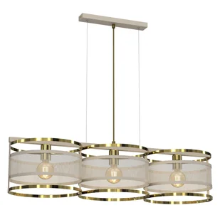 Szeroka, potrójna lampa wisząca do kuchni LX 4412 z serii RIM - Lampy sufitowe - miniaturka - grafika 1