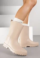 Kalosze damskie - Beżowe Klasyczne Kalosze Ahlitte - miniaturka - grafika 1