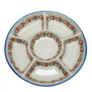 Ceramiczna półmisek dzielony Ceramika Bolesławiec - Miski i półmiski - miniaturka - grafika 1