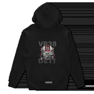 Odzież do sportów motorowych - Czarna bluza z kapturem silnik VR38 DETT-L - miniaturka - grafika 1