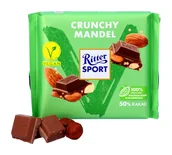 Czekolada - Ritter Sport, czekolada wegańska, chrupiące migdały, 100g - miniaturka - grafika 1
