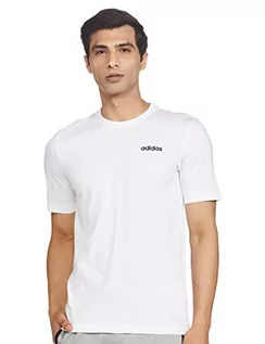 Koszulki męskie - Adidas Koszulka Męska bawełniana biała DQ3089 - grafika 1