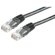 Patchcordy - Patchcord UTP kat.6 0.25m (czarny) - miniaturka - grafika 1