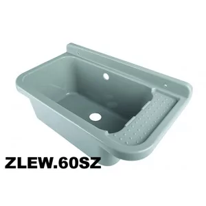HYDROLAND ZLEW.60 SZARY Komora gospodarcza szary 60x34 - Zlewy i komory gospodarcze - miniaturka - grafika 1