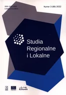 Czasopisma - Studia Regionalne i Lokalne 3 (89) 2022 - miniaturka - grafika 1