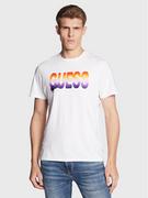 Koszulki męskie - Guess T-Shirt M3RI52 KBDK0 Biały Slim Fit - miniaturka - grafika 1
