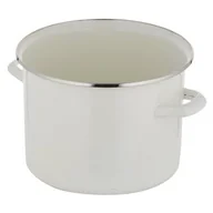 Garnki - Garnek FLORINA Prosty Gładki 20 cm Kremowy - miniaturka - grafika 1