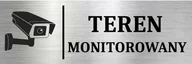 Tablice i flipcharty - Tabliczka Informująca Ostrzegawcza TEREN MONITOROWANY MONITORING 15x10 - miniaturka - grafika 1