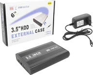 Obudowy i kieszenie na dyski twarde - Kieszeń OEM Zewnętrzna kieszeń na dysk HDD 3.5 SATA USB 2.0 - miniaturka - grafika 1