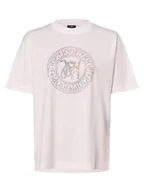 Koszulki i topy damskie - JOOP! T-shirt damski Kobiety Bawełna biały jednolity, 34 - miniaturka - grafika 1